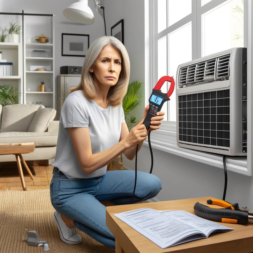 how many amps does a window ac use